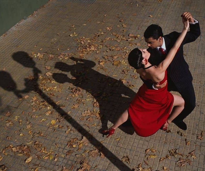 conexión con la pareja de baile
