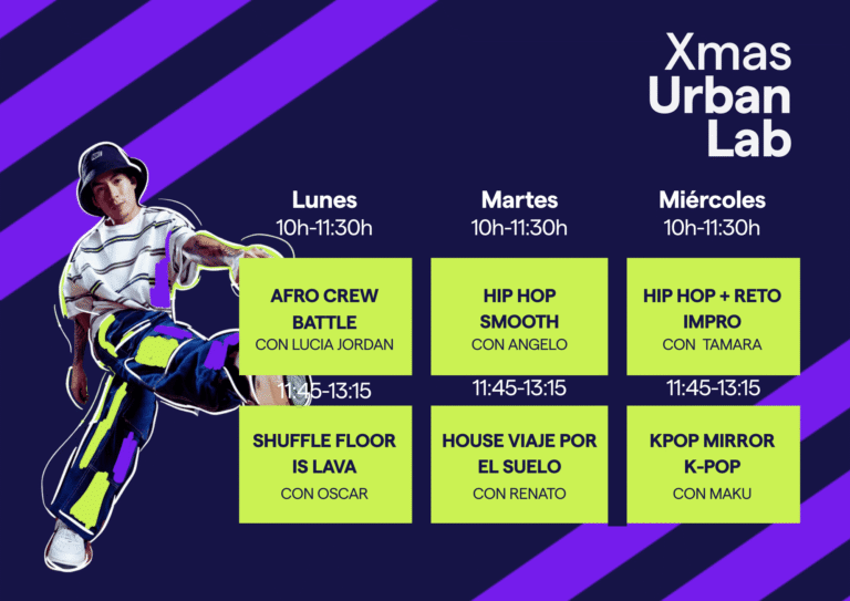 Horario para el Xmas Urban Lab 1